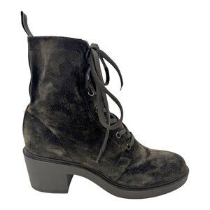 Gianvito Rossi Suede Combat Boots